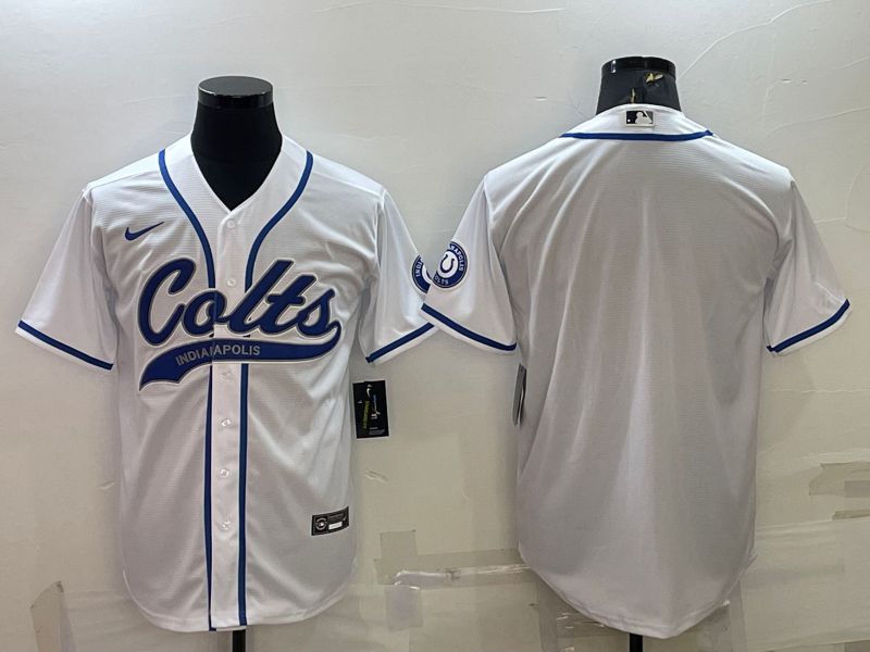 China Cheap Men Indianapolis Colts Blank White 2022 Nike Co branded NFL Jerseys High Quality Jerseys